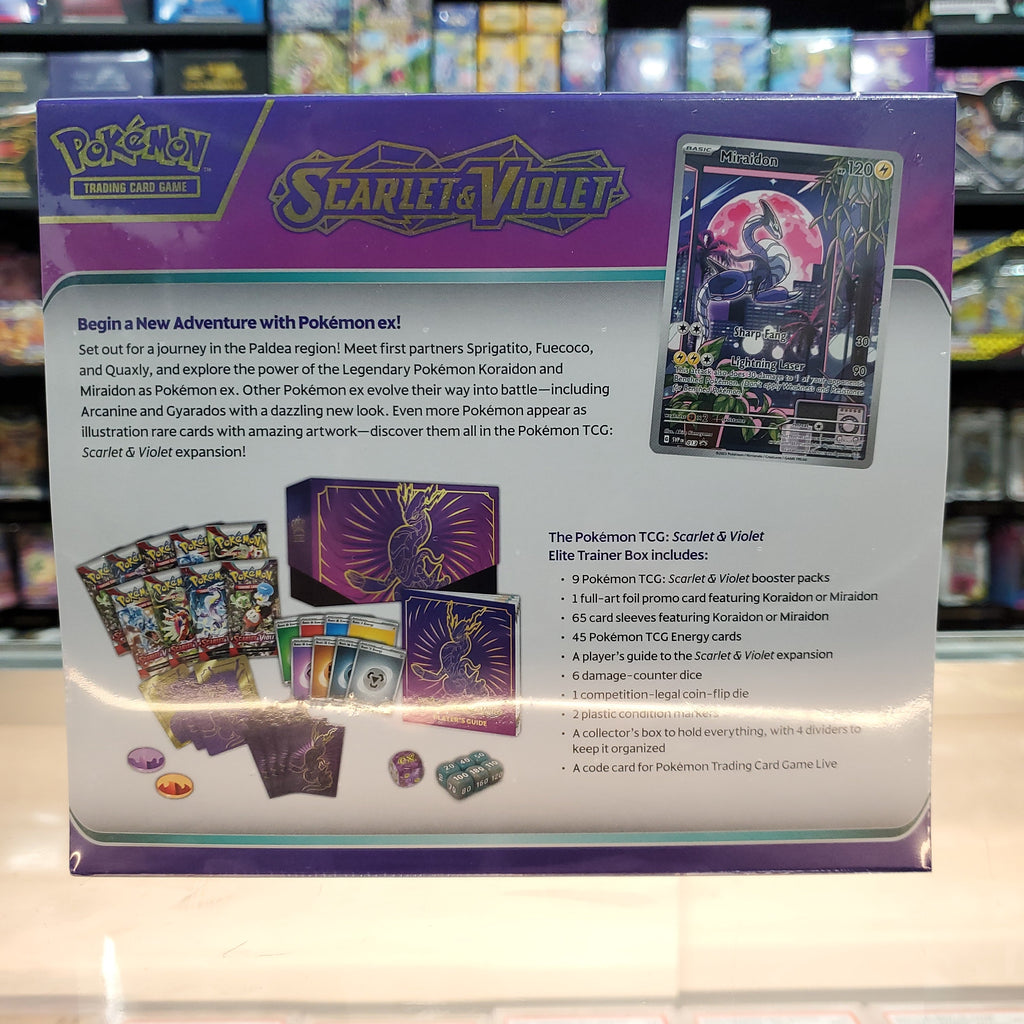 new Hot Sale : Scarlet & Violet - Elite Trainer Box (Miraidon)