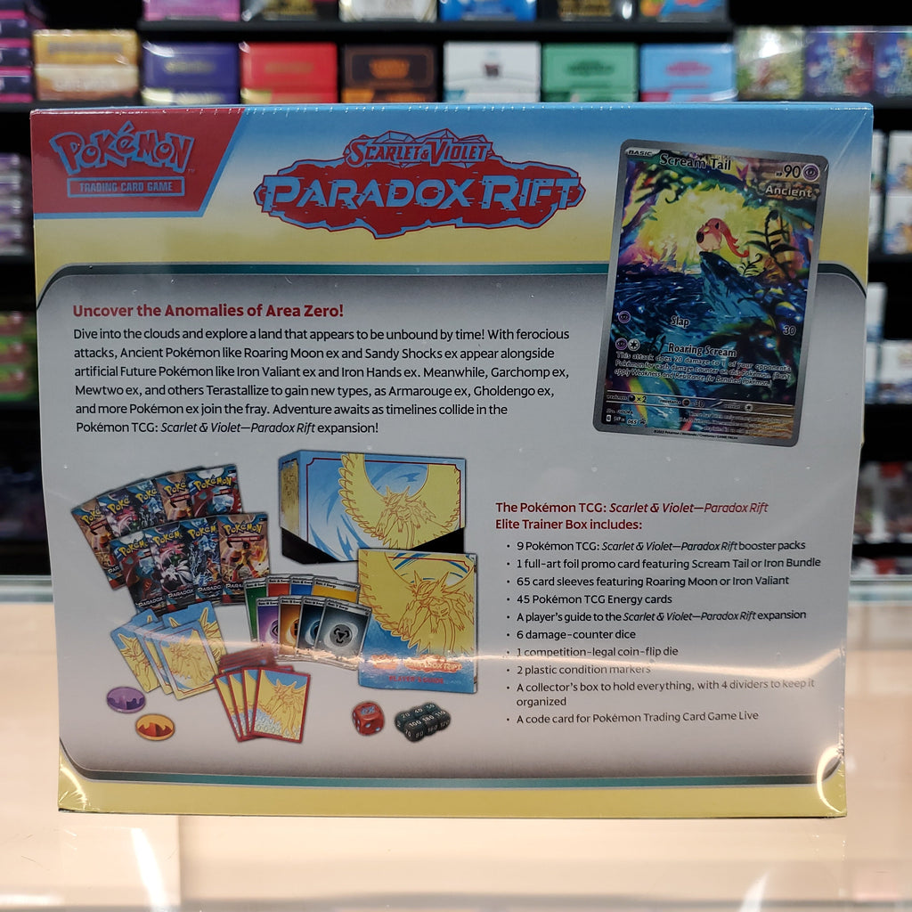 new Hot Sale : Scarlet & Violet: Paradox Rift - Elite Trainer Box (Roaring Moon)
