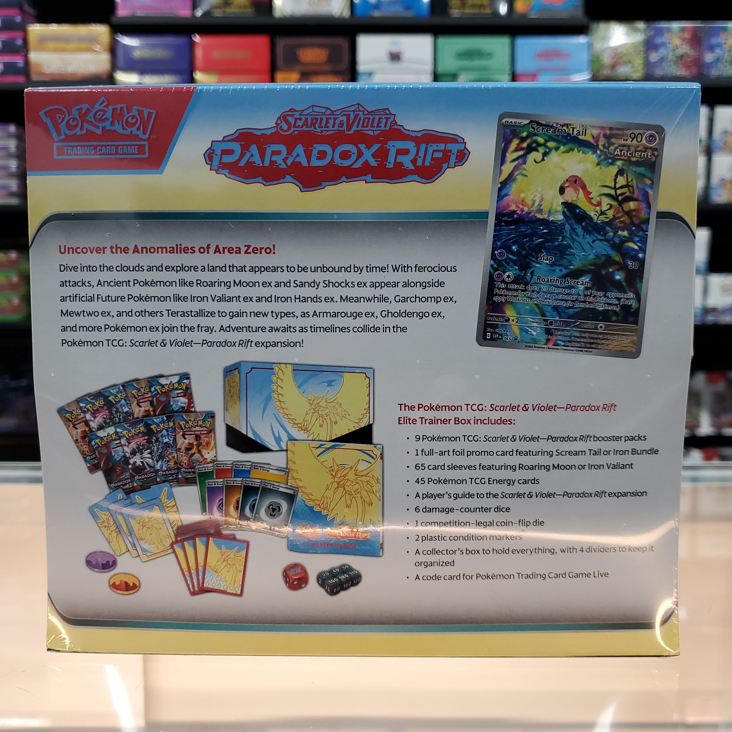 new Hot Sale : Scarlet & Violet: Paradox Rift - Elite Trainer Box (Roaring Moon)