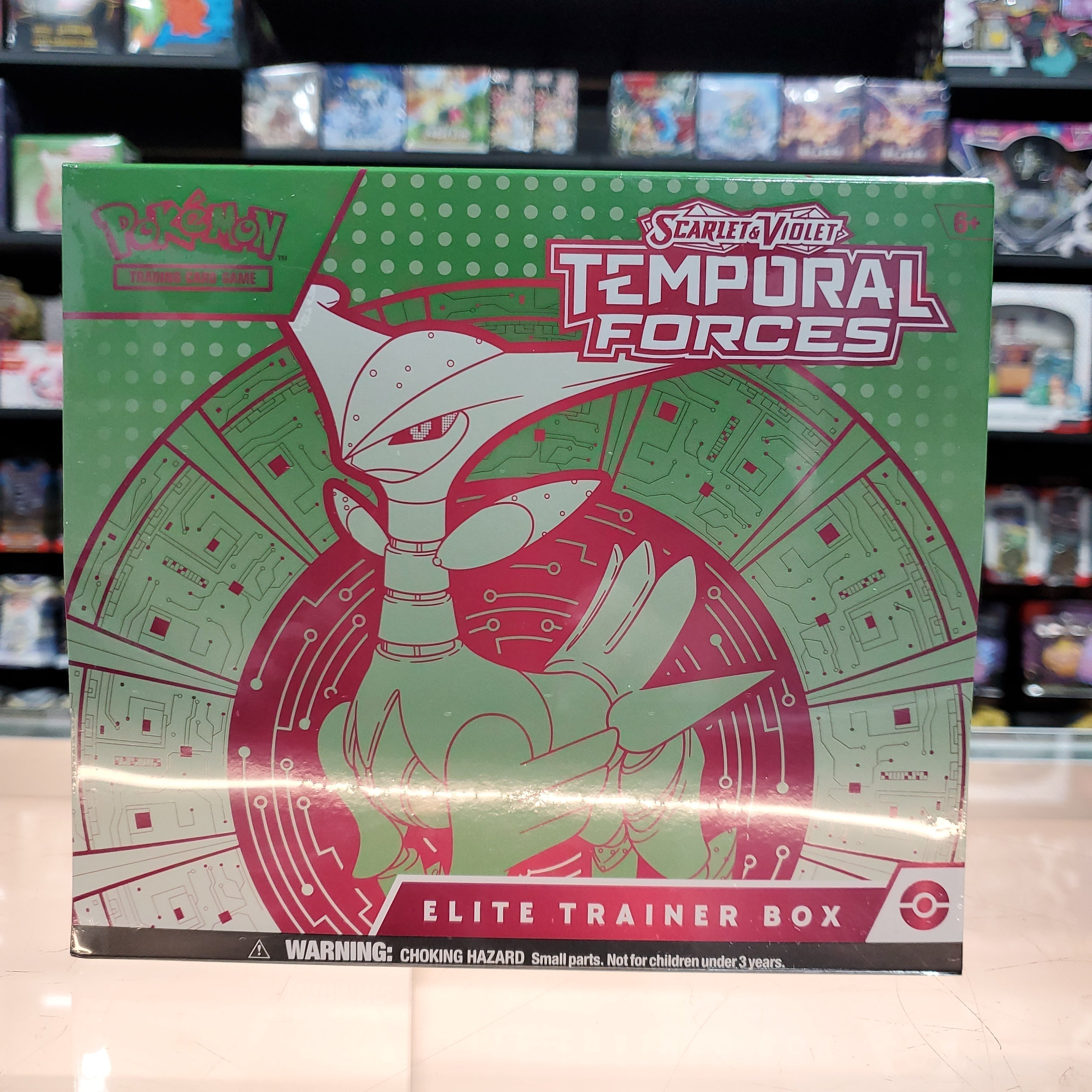 new Hot Sale : Scarlet & Violet: Temporal Forces - Elite Trainer Box (Iron Leaves)