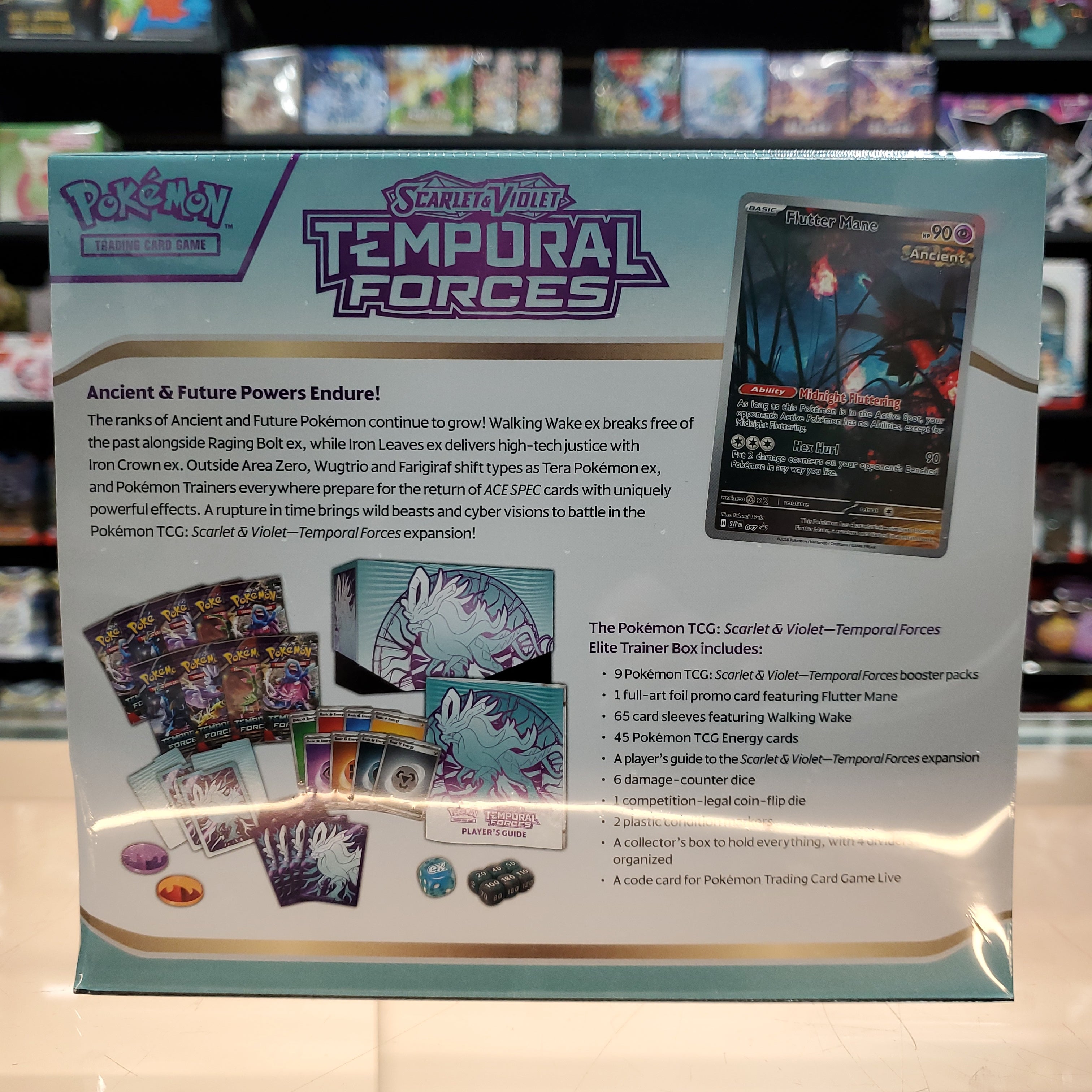 new Hot Sale : Scarlet & Violet: Temporal Forces - Elite Trainer Box (Walking Wake)