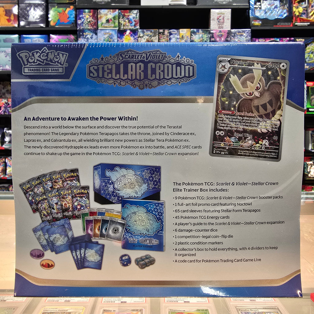 new Hot Sale : Scarlet & Violet: Stellar Crown - Elite Trainer Box