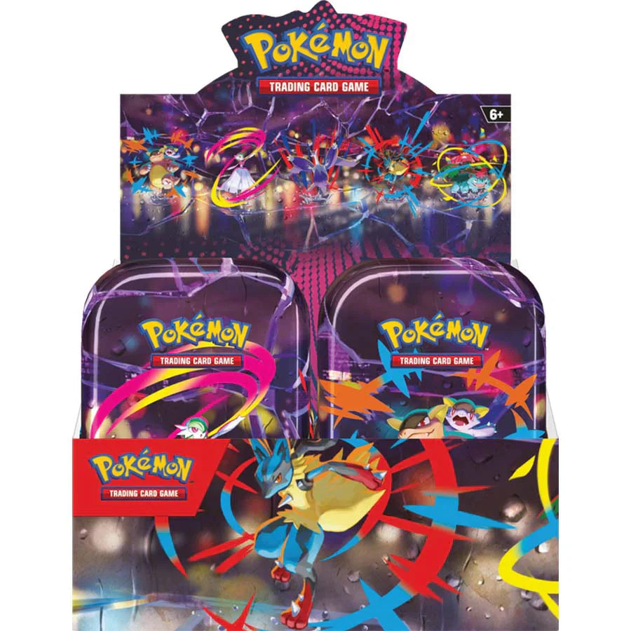 new releases Poke: Mega Evolutions ME01: Mega Heroes Mini Tin Display
